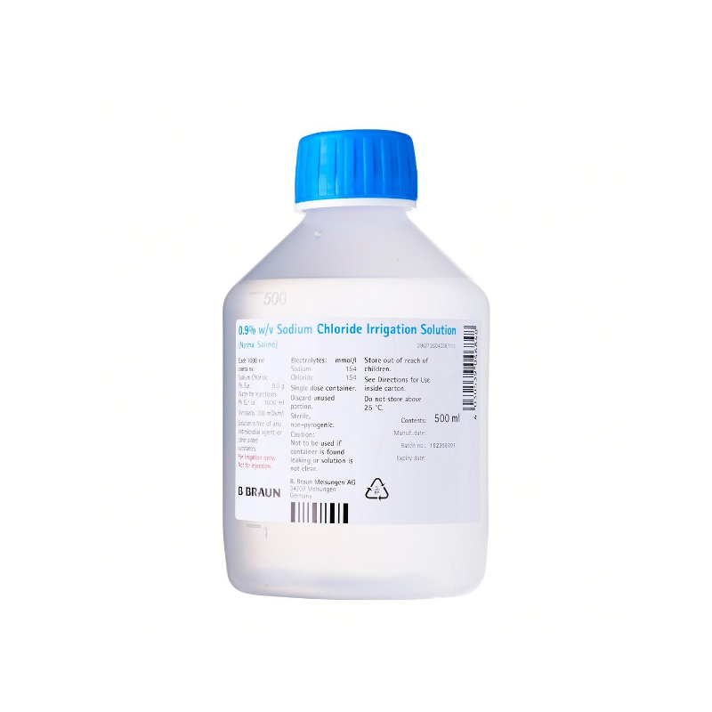 B.Braun Sodium Chloride (NaCl) 0.9% For Irrigation 500ml – AgedCare By ...